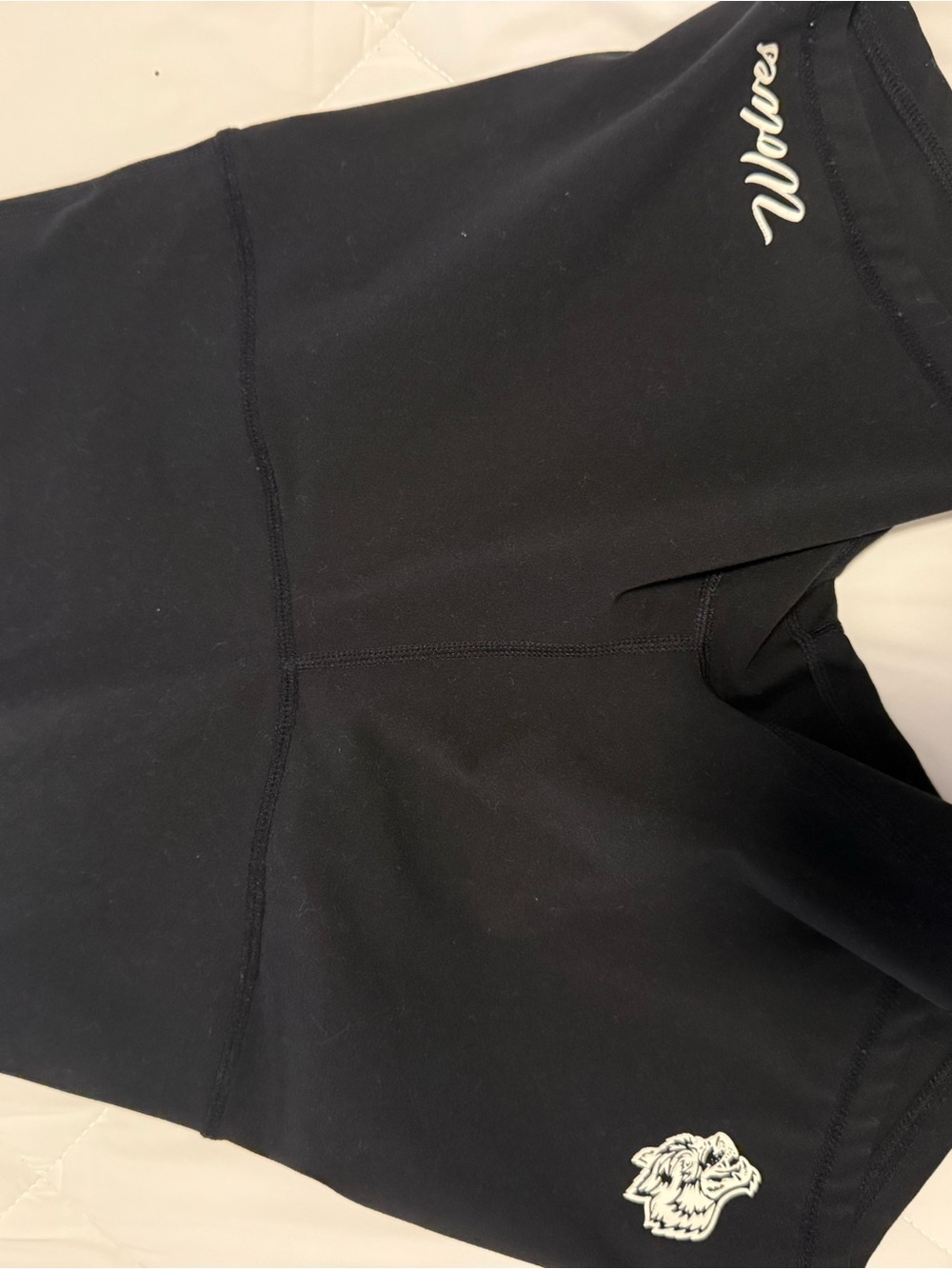 Darc Sport Women's Athletic Shorts in Black with White Logos